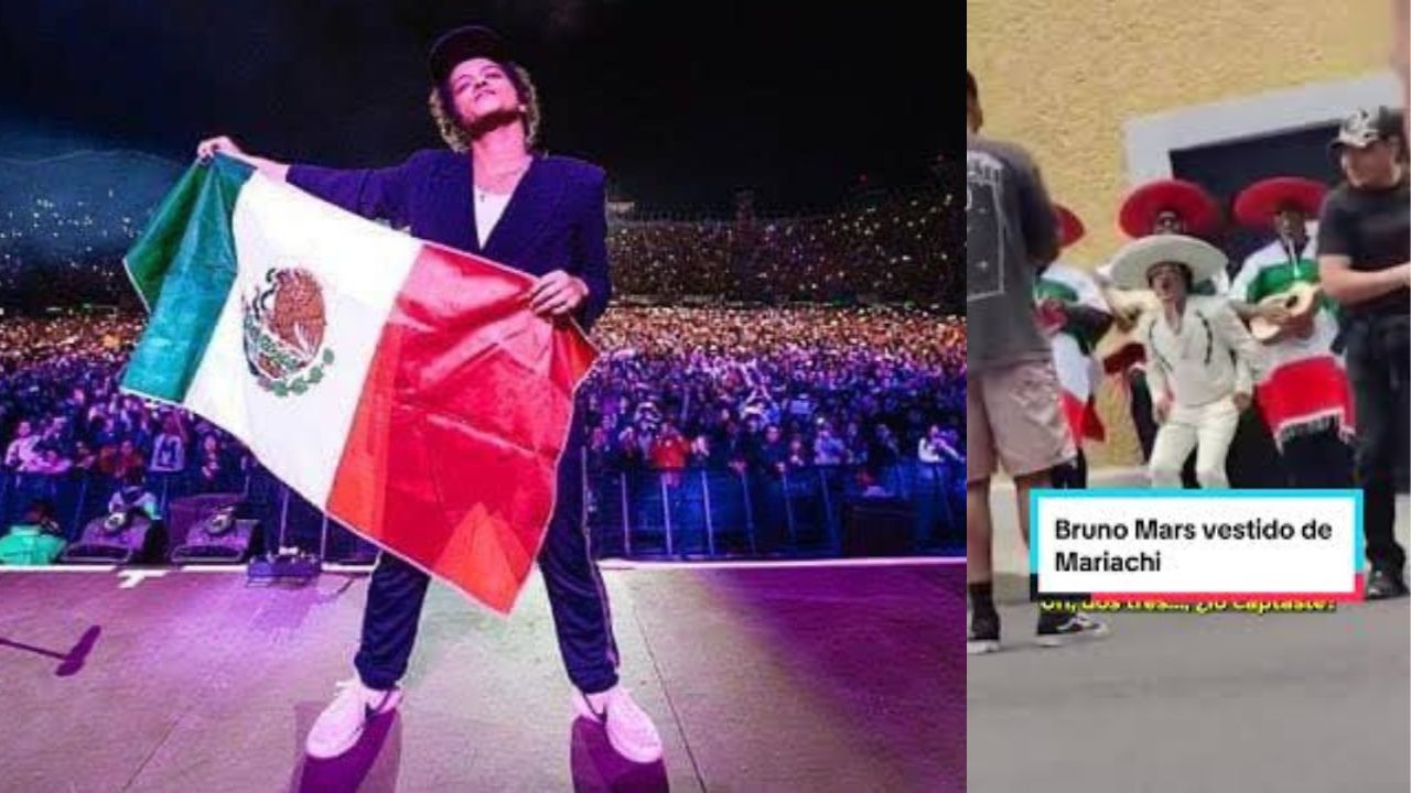 Bruno Mars pasea en las calles de CDMX: estaba vestido de mariachi.