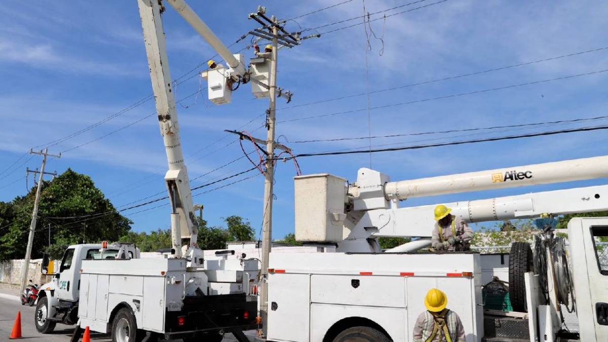 Restablece CFE suministro eléctrico en Quintana Roo