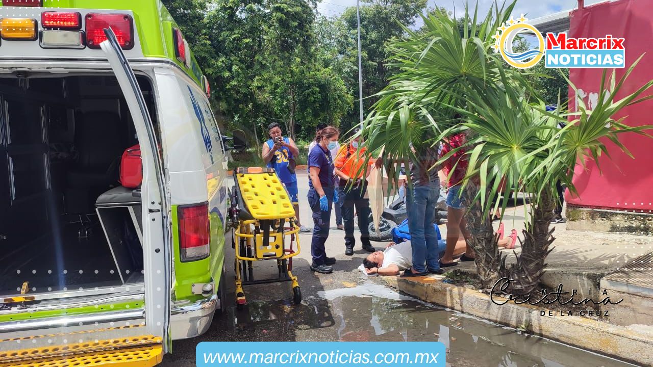 Atropella a mujer en Cancún un conductor de autobús de la empresa Lipu.