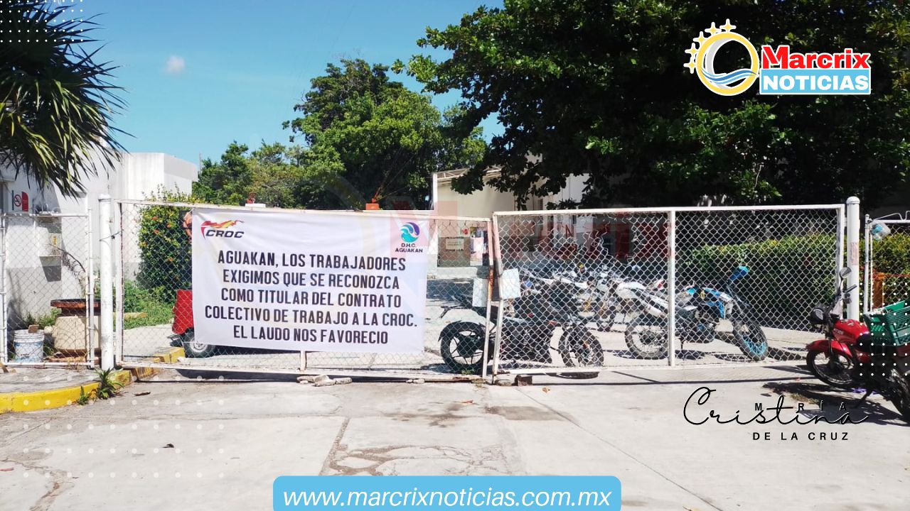 Inician trabajadores de Aguakan paro indefinido de labores en Cancún
