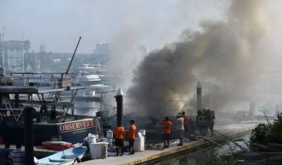 Se incendian dos embarcaciones en Mazatlán