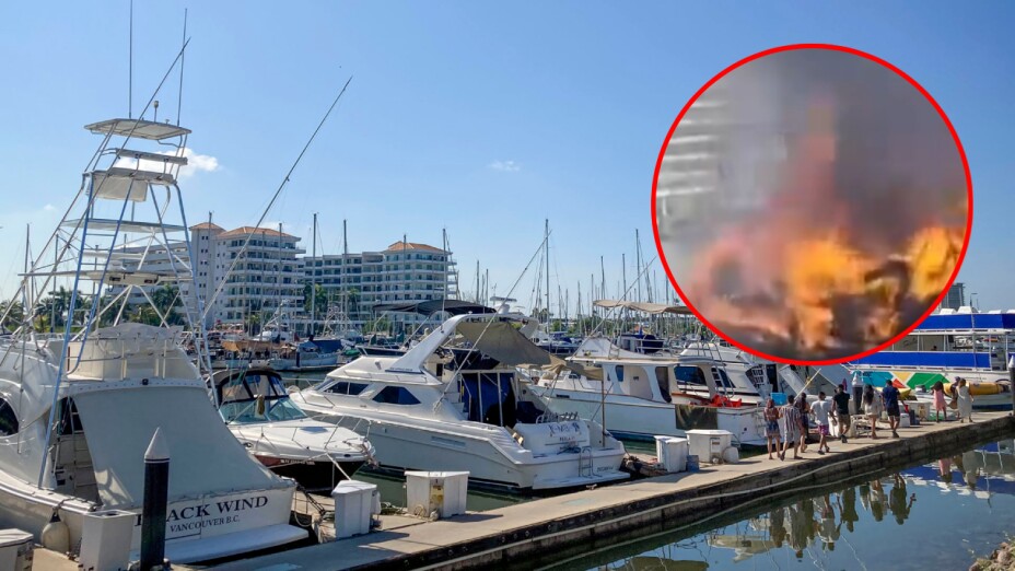 Se incendian dos embarcaciones en Mazatlán