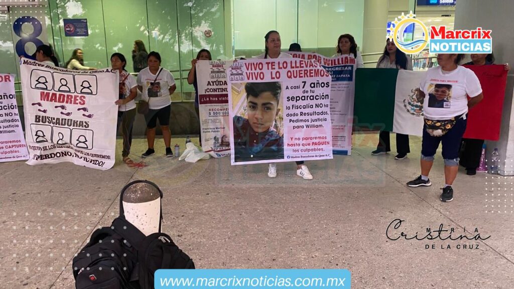 Madres Buscadoras de Quintana Roo se instalarán indefinidamente en el aeropuerto de Cancún