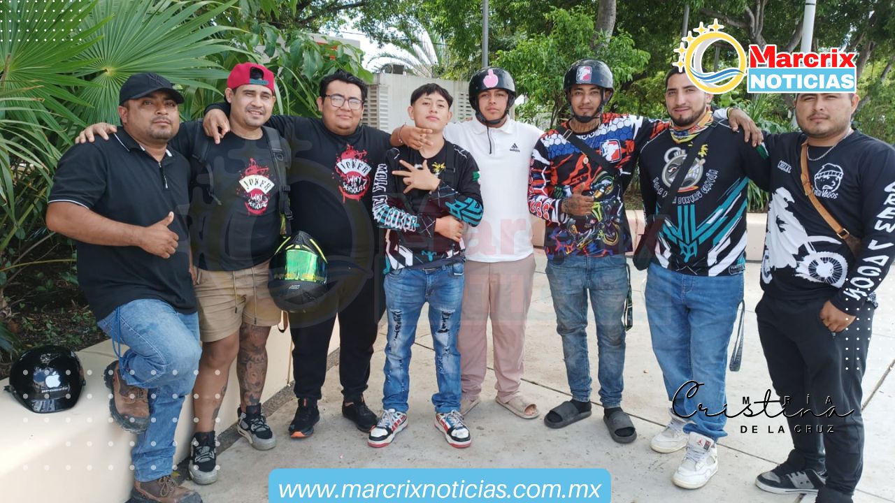 Acuerdan con motociclistas ruta para rodadas nocturnas en Cancún