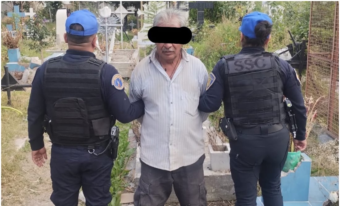 Detienen a hombre que pretendía extraer restos óseos de una tumba en CDMX