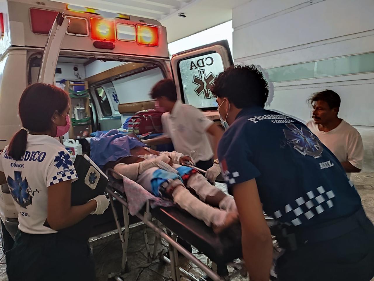 Anciano provoca incendio al robar un tanque de gas en Cancún