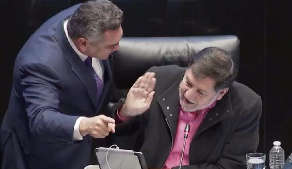 Discuten, casi a golpes, Fernández Noroña y ‘Alito’ Moreno