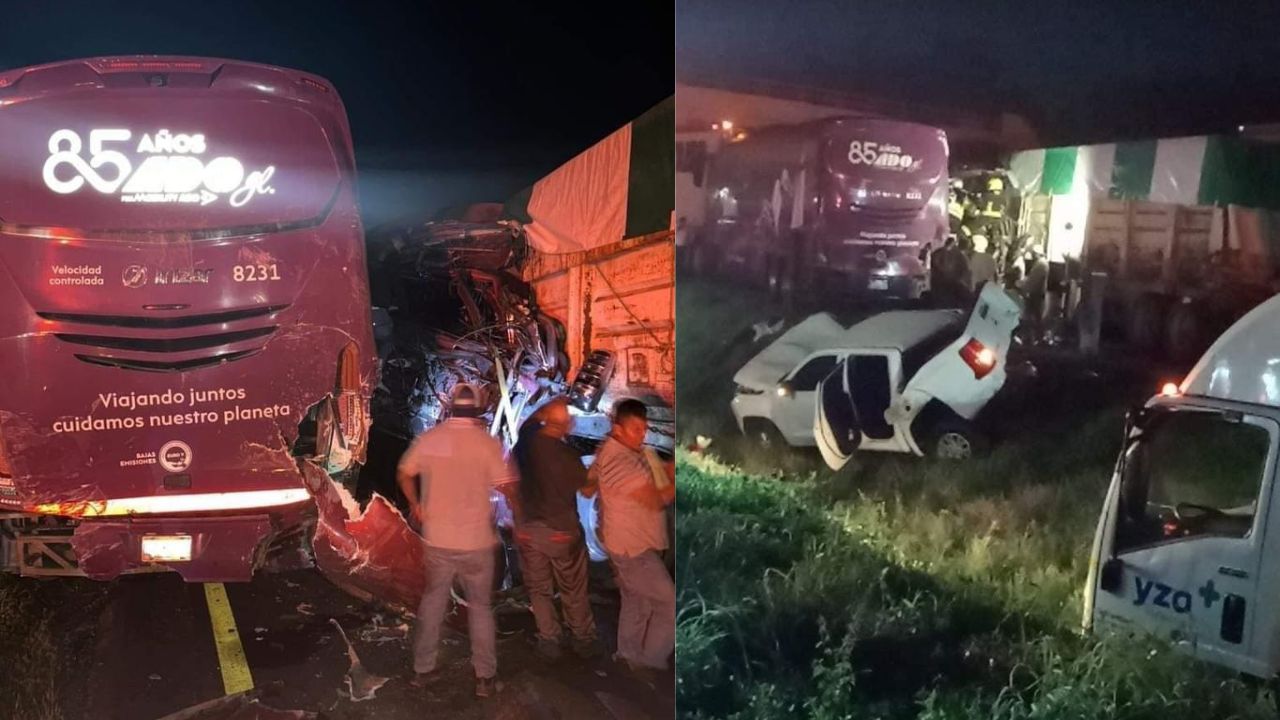 Carambola en carretera de Veracruz deja varios lesionados