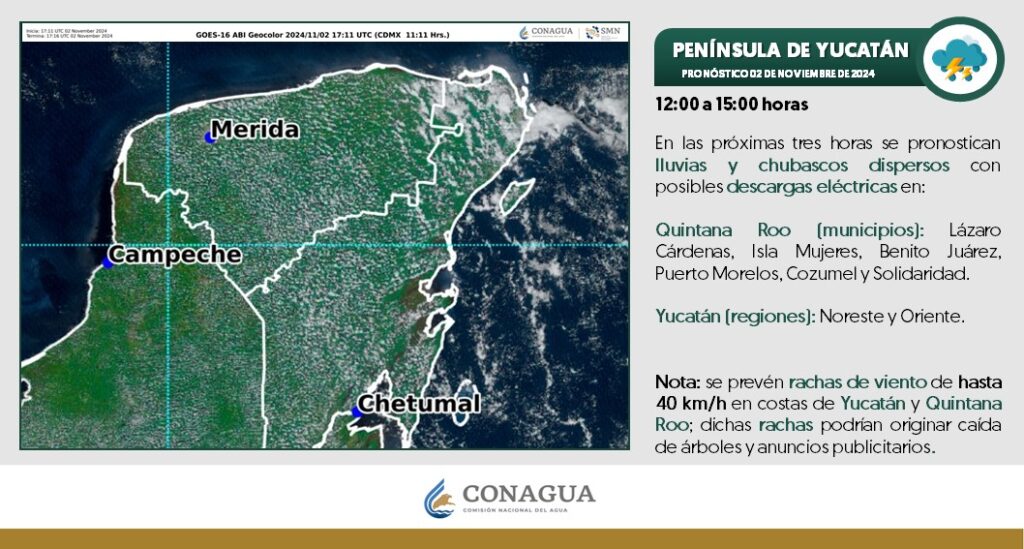 Intensas lluvias en Quintana Roo provocan que vehículos se queden varados