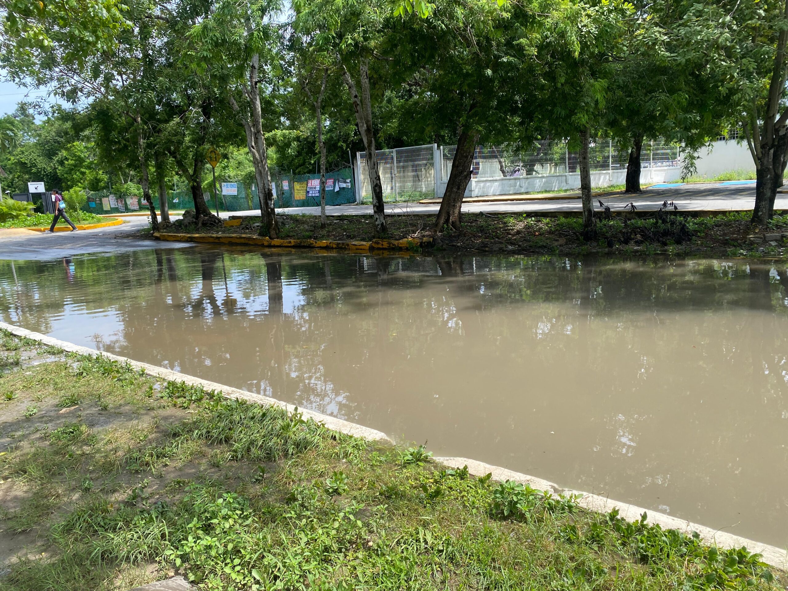Intensas lluvias en Quintana Roo provocan que vehículos se queden varados