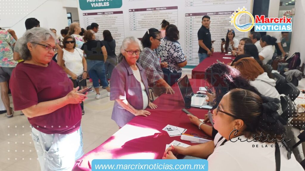 Votan ciudadanos de Cancún para proyectos del Presupuesto Participativo 2024