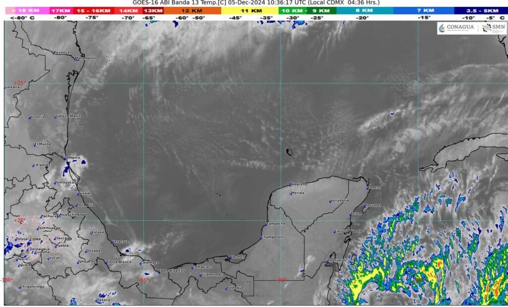 Hoy cielo parcialmente nublado en todo Quintana Roo por frente frío 13