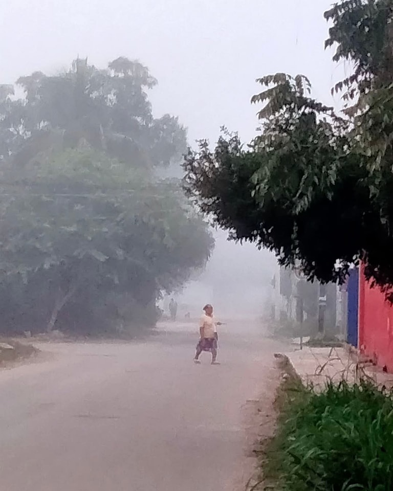 Durante la madrugada y parte de esta mañana la neblina cubrió gran parte de Chetumal