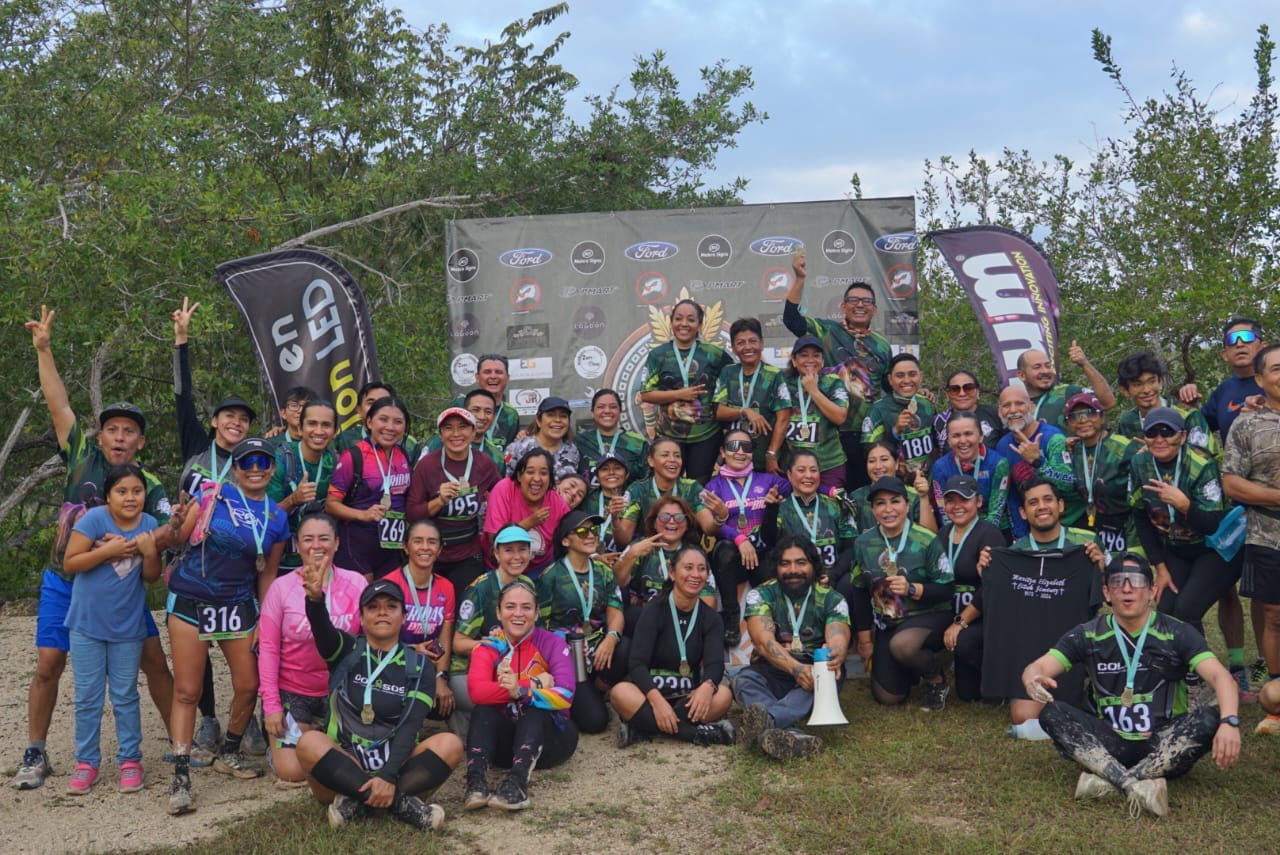 José García y Rocío Martell ganadores de la Carrera Running “La Venganza de Chac” . Se llevó a cabo en Santa Elena, frontera con Belice.