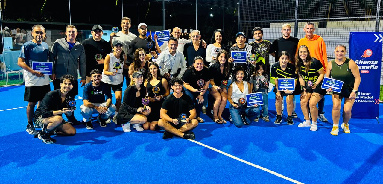 Vibrante noche de campeones, el torneo F4 puso el broche de oro al Circuito Alianza Desafío Tour 2024 en las canchas del Garden Padel Club en Cancún