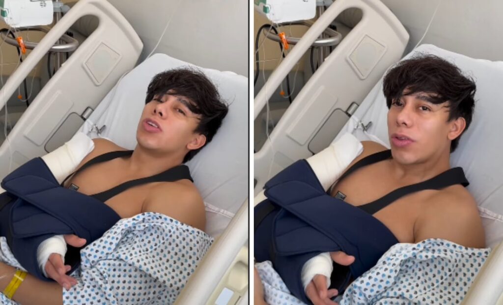 Sonrixs se tritura el brazo por jugar ‘fuercietas’