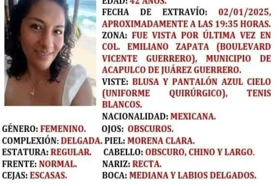 Es la segunda enfermera hallada muerta en Guerrero en lo que va del año.