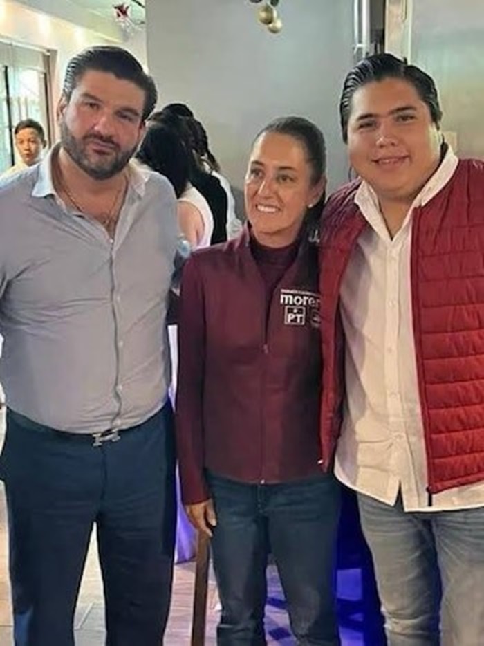 La presidenta Claudia Sheinbaum negó conocer a Juan Pablo Penilla, abogado de ‘El Mayo’ Zambada, con quien aparece en esta fotografía tomada en 2024.