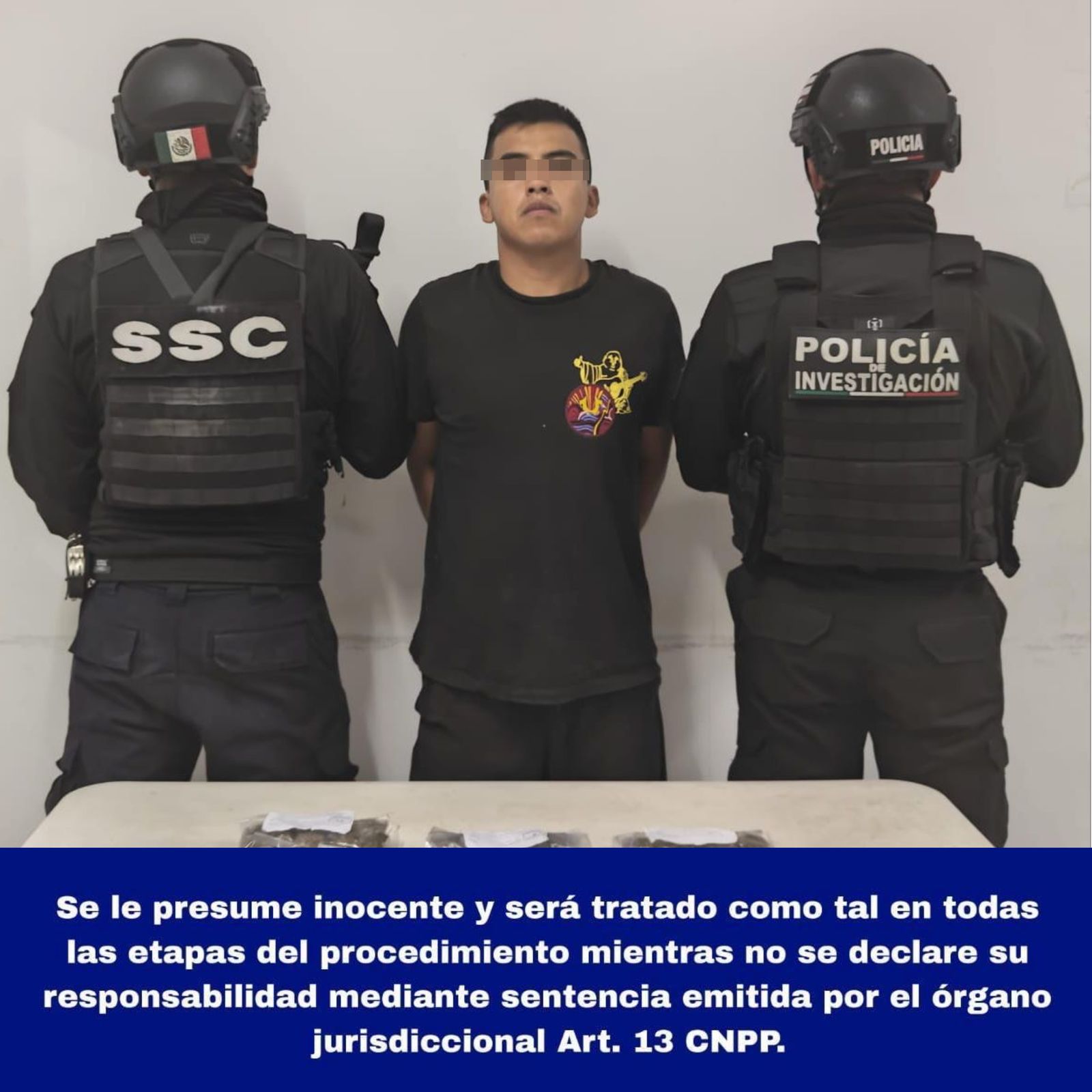 André Jared "N", alias "Buciness", fue puesto a disposición de la Fiscalía Especializada en Combate al Delito de Narcomenudeo como presunto implicado en delitos Contra la Salud