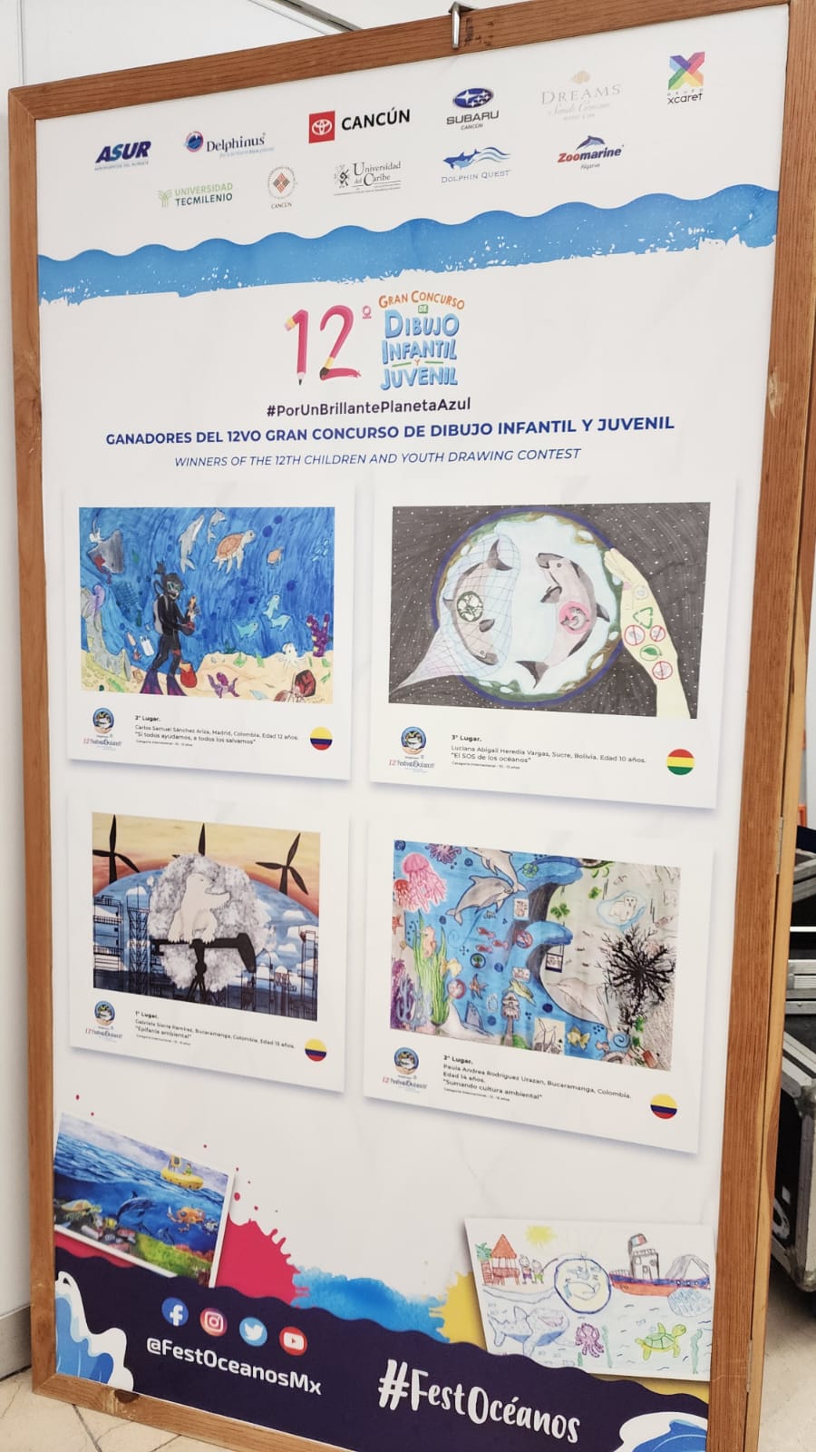 El Festival de los Océanos ha sido reconocido y premiado en México, Estados Unidos de América y España y se ha realizado a lo largo de 12 ediciones, en 2025 se celebrará la décimo tercera edición