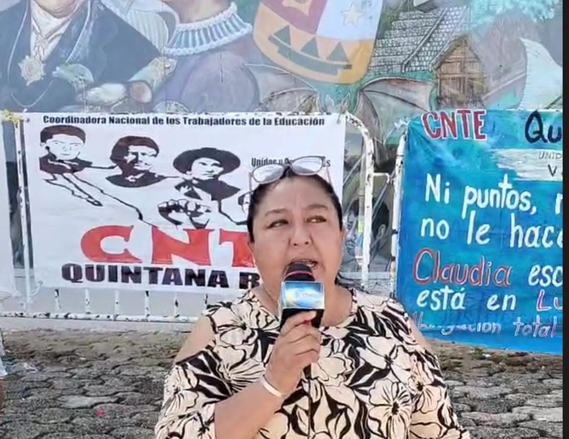 La profesora Aurora Moguel informó que el 8 de mayo habrá una reunión de la CNTE con la presidenta Claudia Sheinbaum Pardo y a partir de ahí se decidirá el paro nacional indefinido