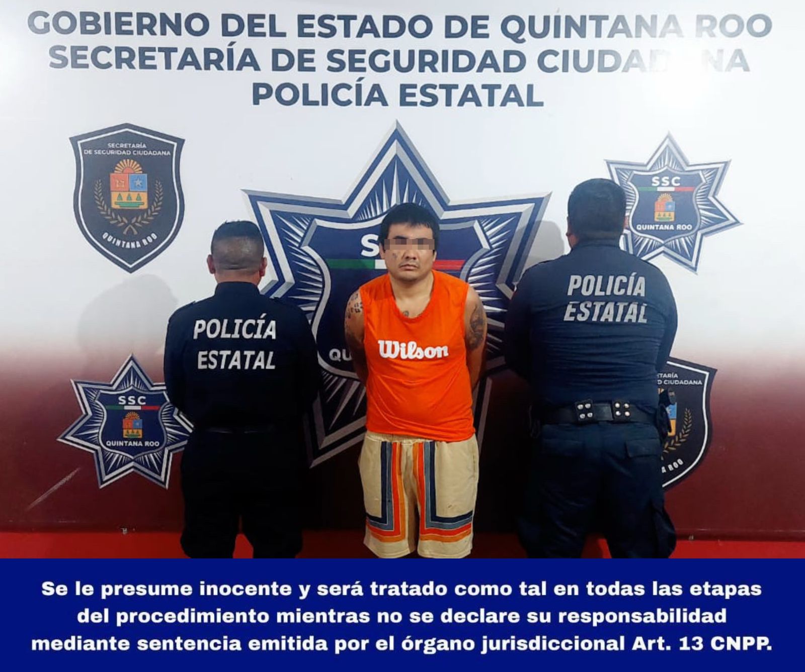 La puesta a disposición de Darwin Enrique "N", fue ante la Fiscalía General del Estado, implicado en el delito de Desobediencia y Resistencia de Particulares.