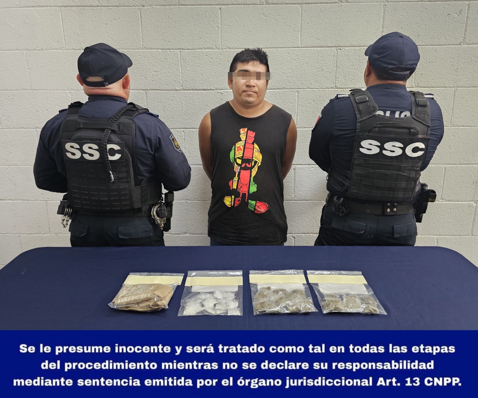 Lo agarraron con 67 dosis de narcóticos en Cozumel