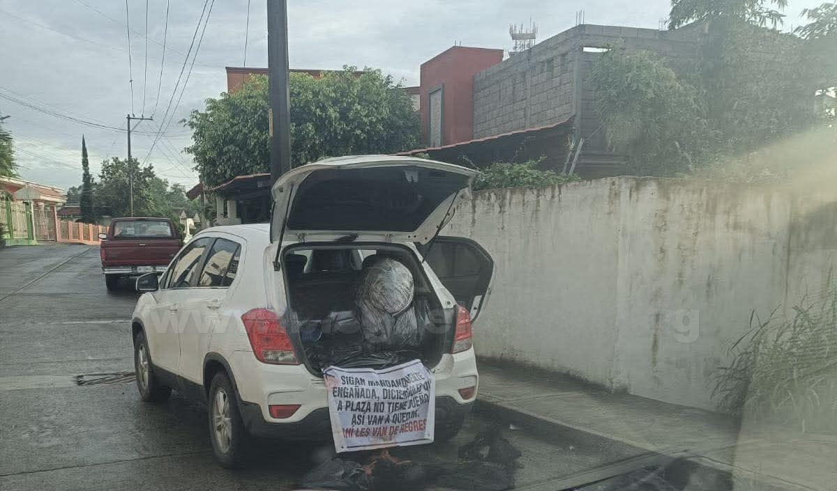 El macabro hallazgo ocurrió en la colonia Valle Verde del municipio de Cerro Azul, donde fueron encontrados restos humanos y un mensaje presuntamente firmado por un grupo criminal