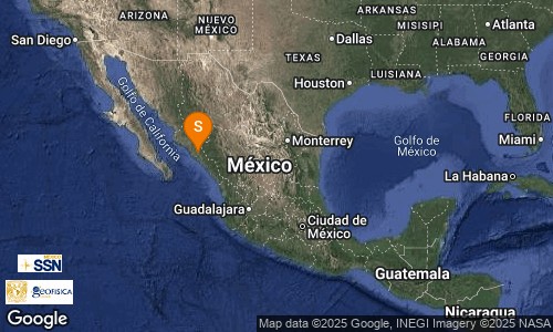 Epicentro del sismo se localizó a 6 kilómetros al noroeste de Culiacán.