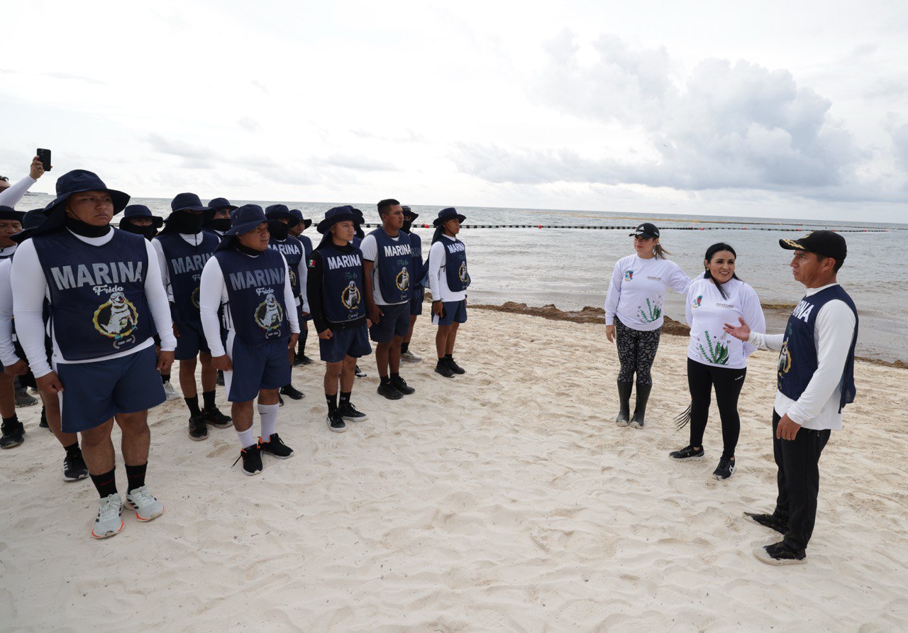 En Puerto Morelos se combate el sargazo para recibir al turismo: Blanca Merari