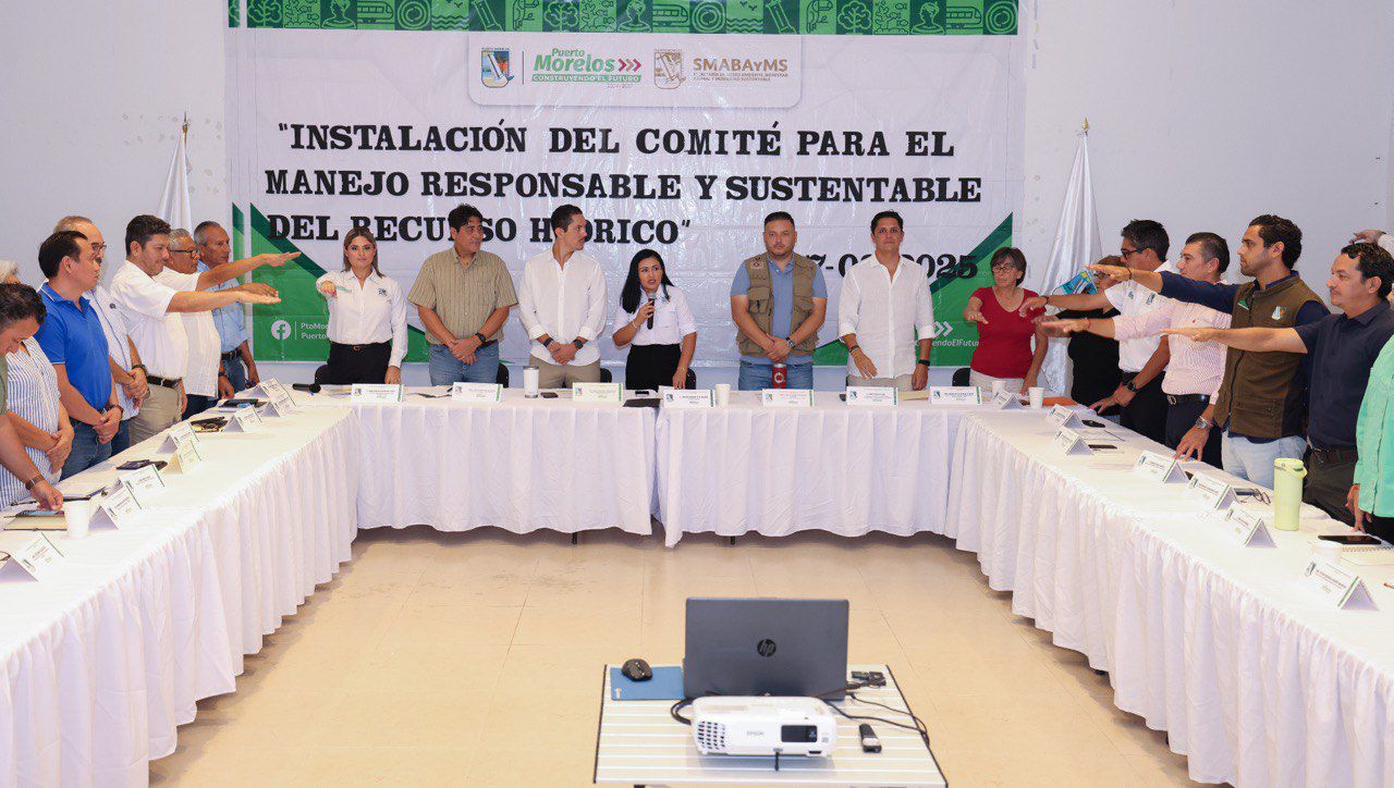 Instalan el Comité para el Manejo Responsable y Sustentable del Recurso Hídrico del municipio de Puerto Morelos