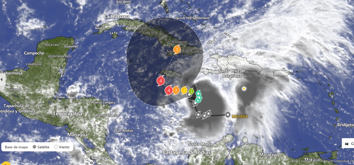 Tormenta Tropical ‘Melissa’ no representa peligro para Quintana Roo