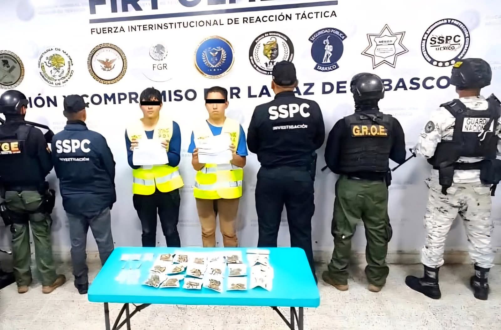 Detenidos tras balacera. Pertenecen al grupo delictivo "88"