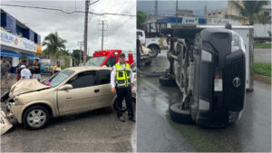 Adolescente provoca volcadura de camioneta en la Región 227 de Cancún