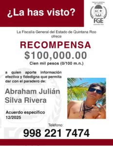 FGE ofrece recompensa por joven desaparecido en 2023