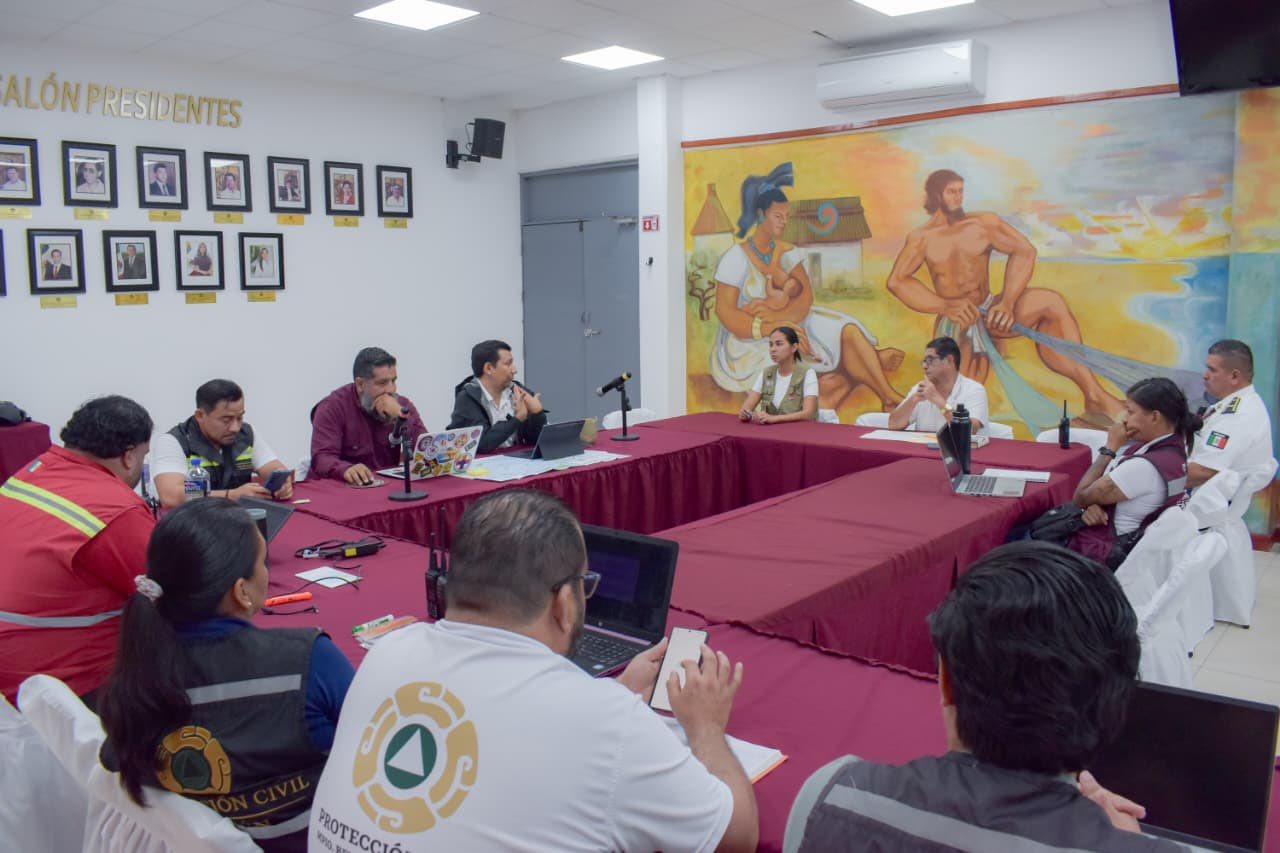 Refuerzan acciones preventivas ante pronóstico de lluvias en Cancún