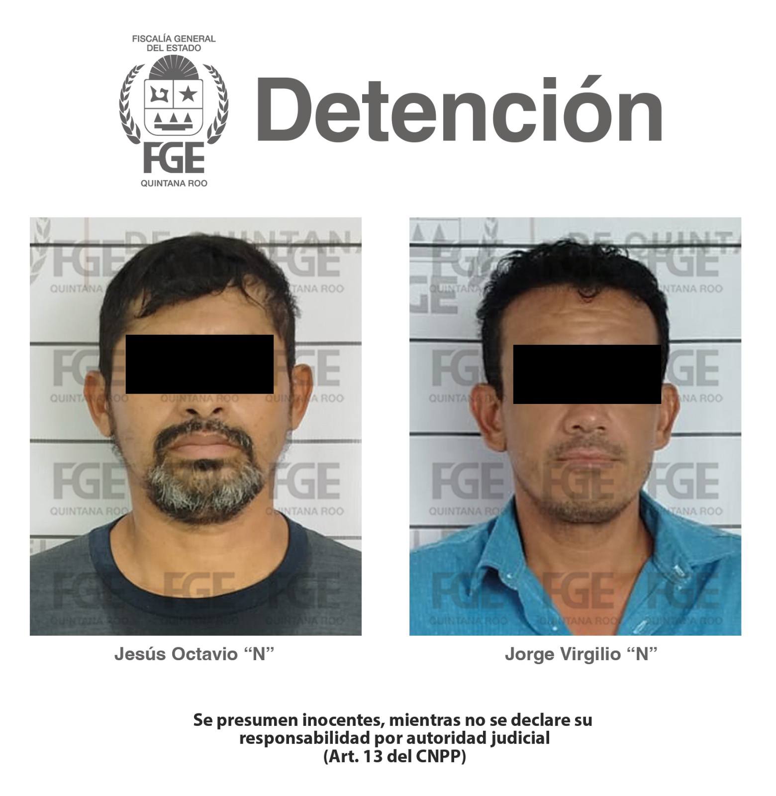 Dos presuntos narcomenudistas detenidos en Chetumal