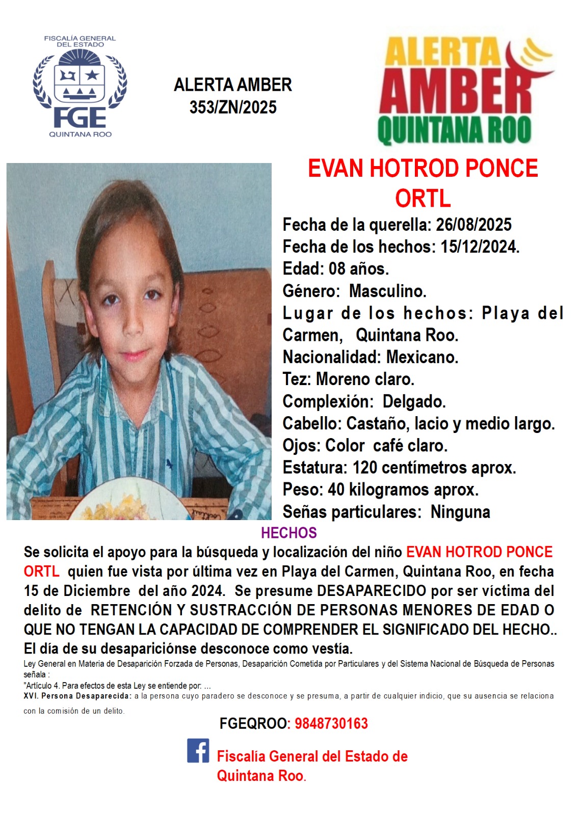 99 menores desaparecidos en Quintana Roo