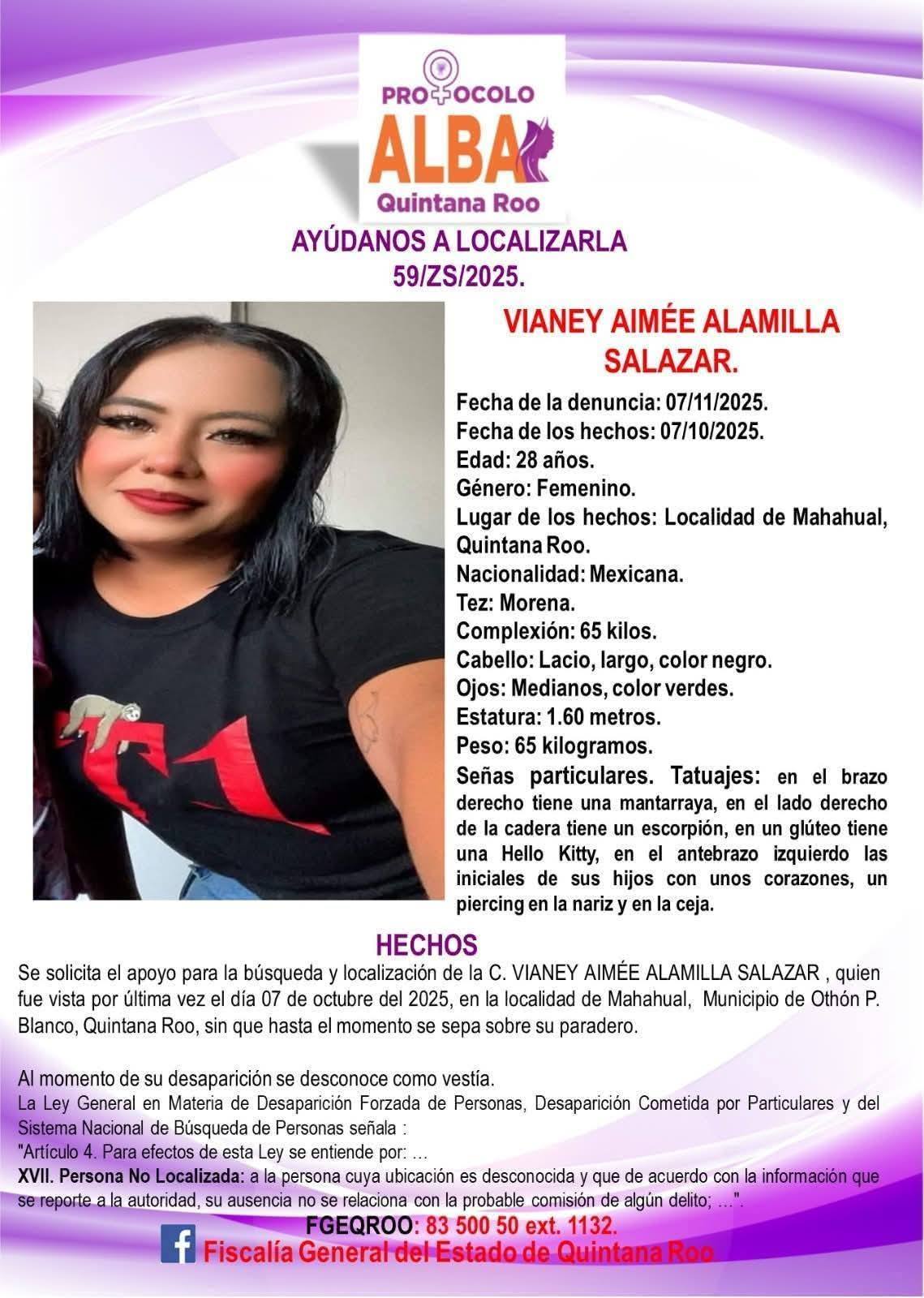 La hija y nietas de Mariana Salazar, quien está en proceso electoral por la alcaldía de Mahahual, se encuentran desaparecidas