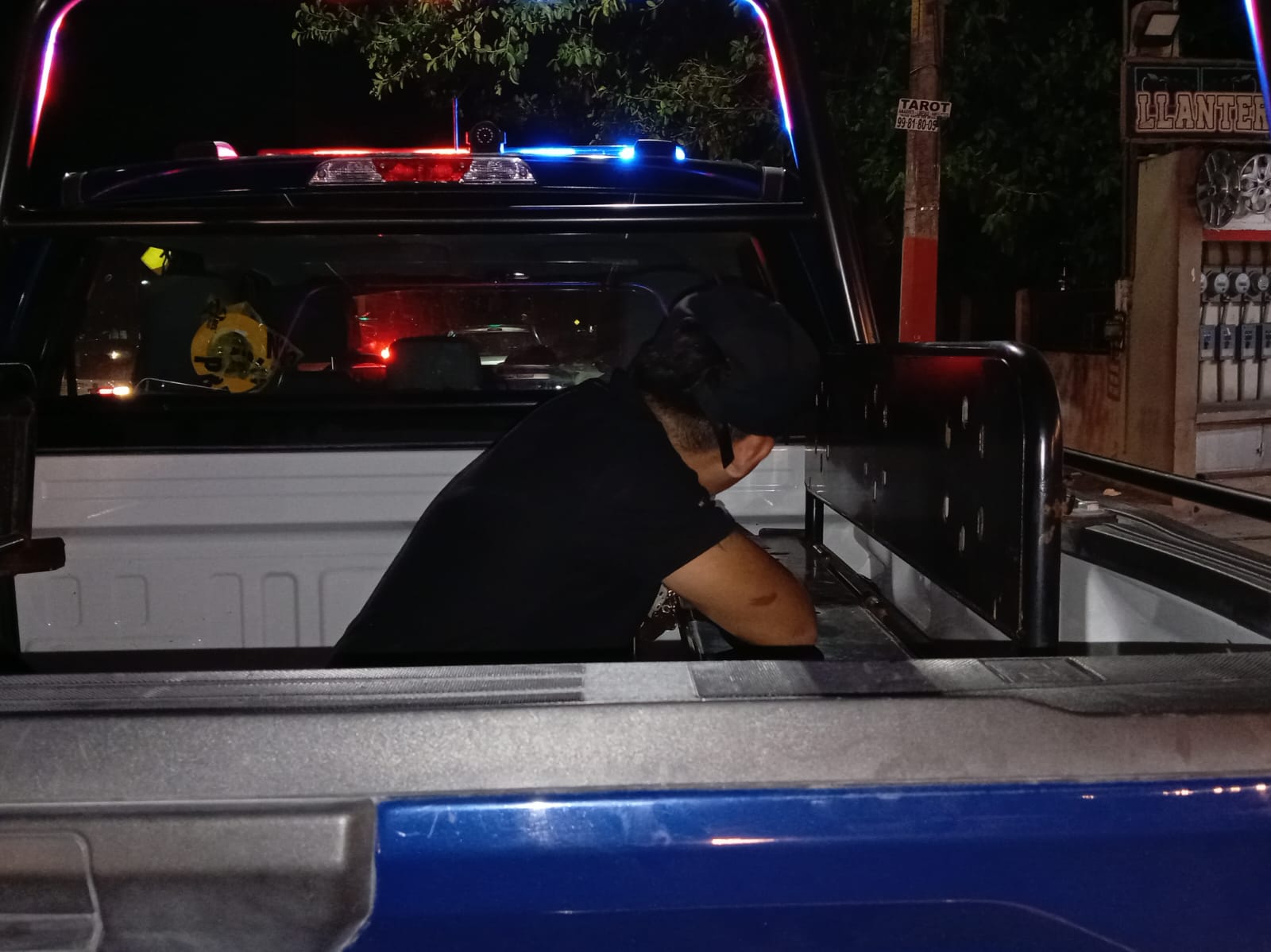 Tras la persecución al ser detenido en la intersección de la Ruta 5 con avenida Chacmol este hombre se identificó como un lugarteniente de una célula delictiva.