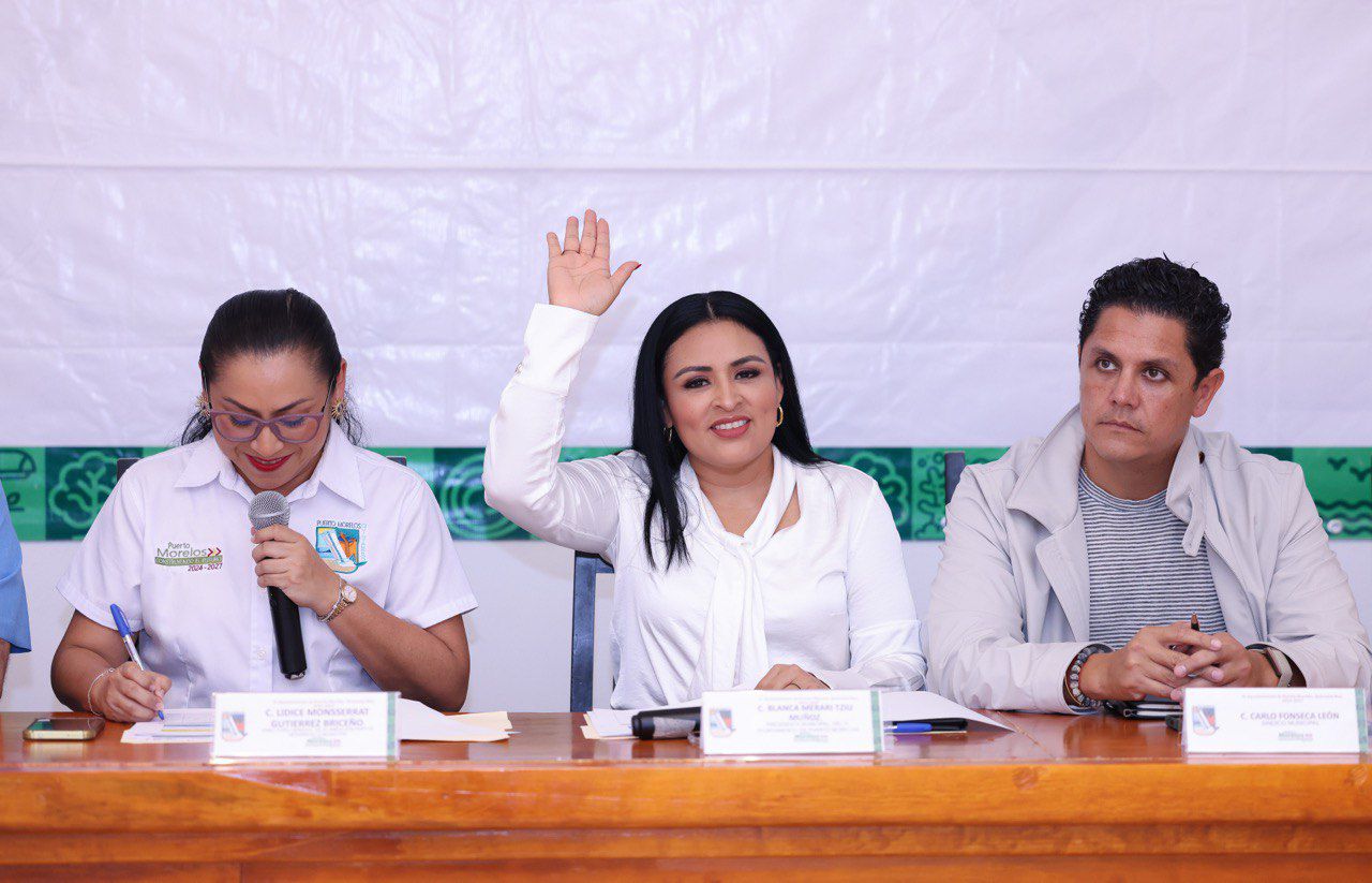 Superávit en la política recaudatoria de Puerto Morelos destaca Blanca Merari.