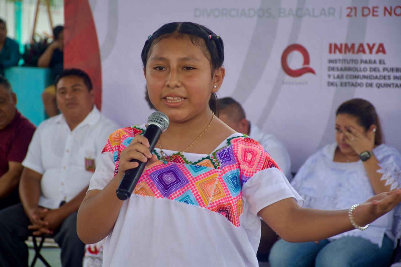 Segunda Edición del Concurso de Poesía, cuyo objetivo fue reconocer y dignificar a las niñas mayas en el marco del Día Nacional de la Niña Indígena y Afromexicana.