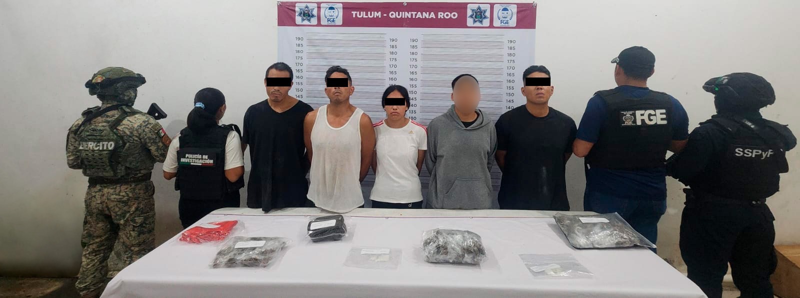 Detienen cinco narcomenudistas en la zona costera de Tulum, una de ellas adolescente