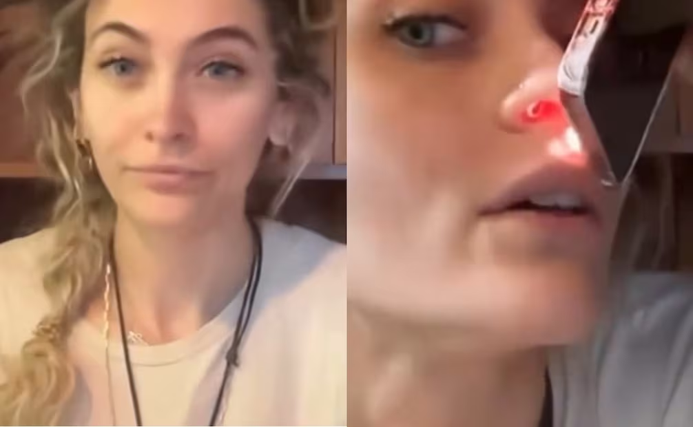 Paris Jackson muestra la perforación de su tabique nasal