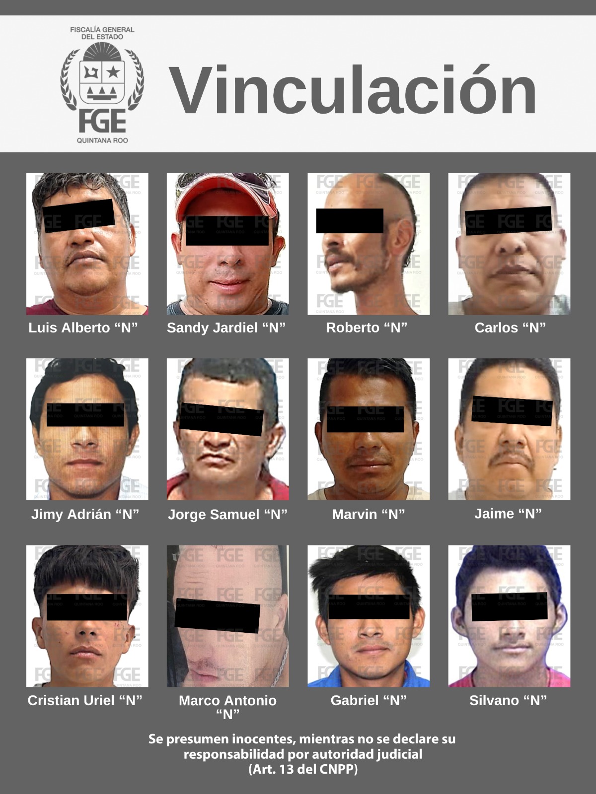 Fiscalía logra vinculación de 12 personas por violencia familiar y lesiones