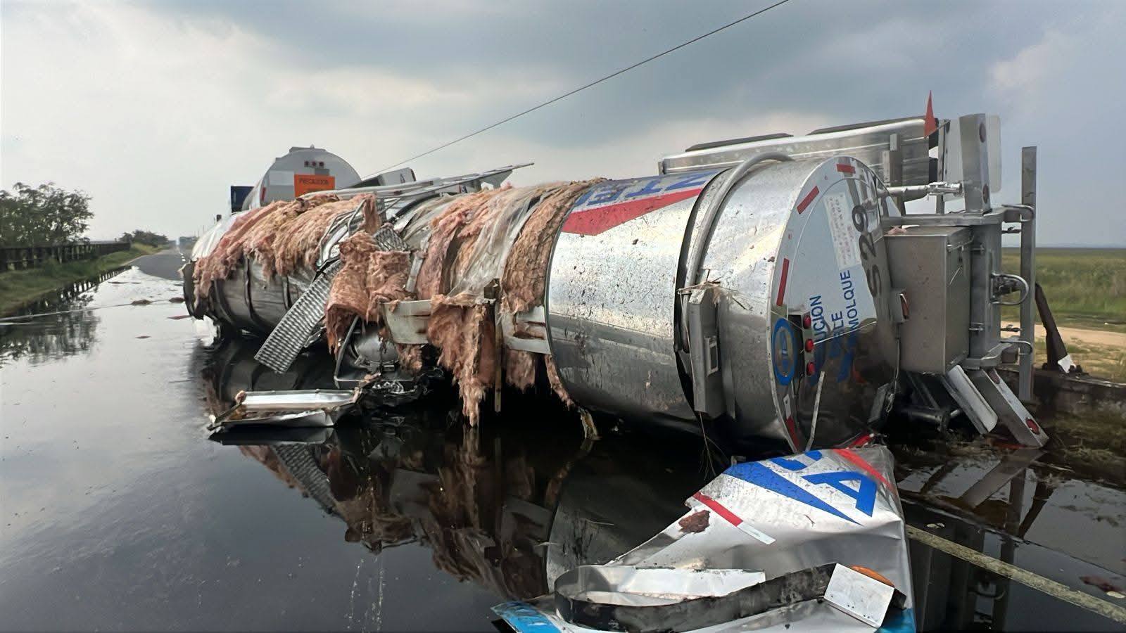 Aunque el accidente fue de gran magnitud, no se registraron personas heridas