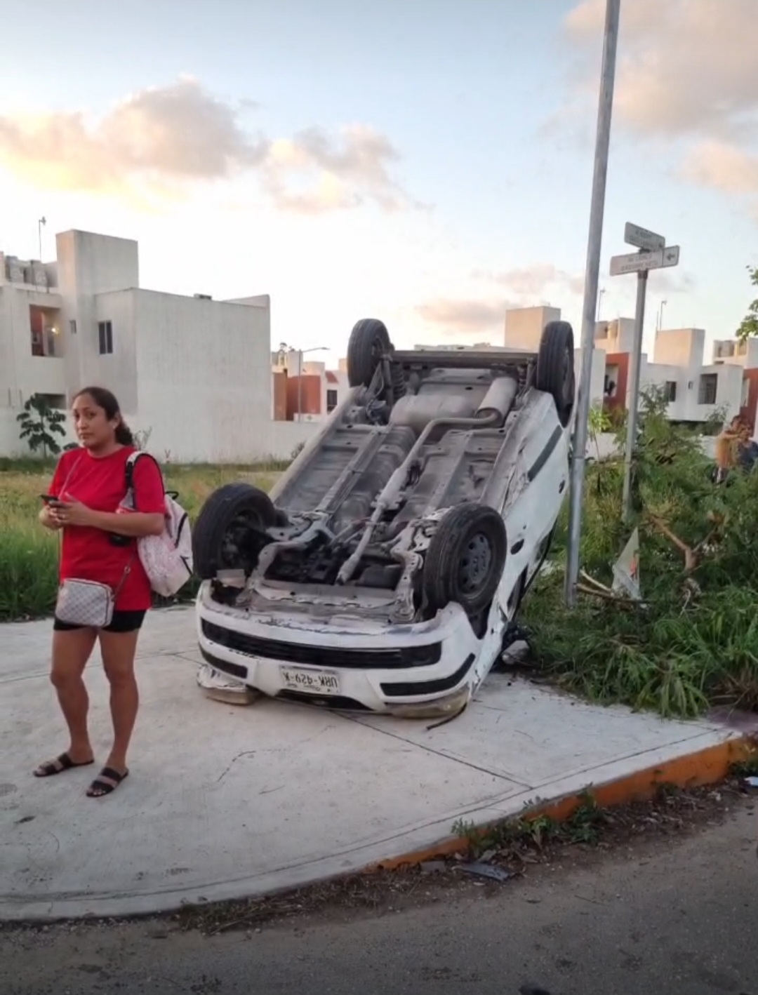 Accidente en Villas Lak'in