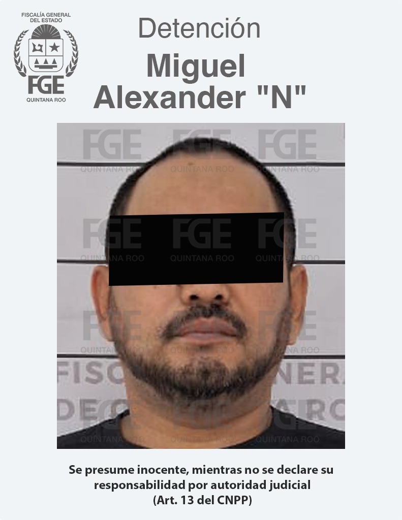 Detenido líder del CJNG en Cozumel. Se le aseguraron drogas y armas de fuego