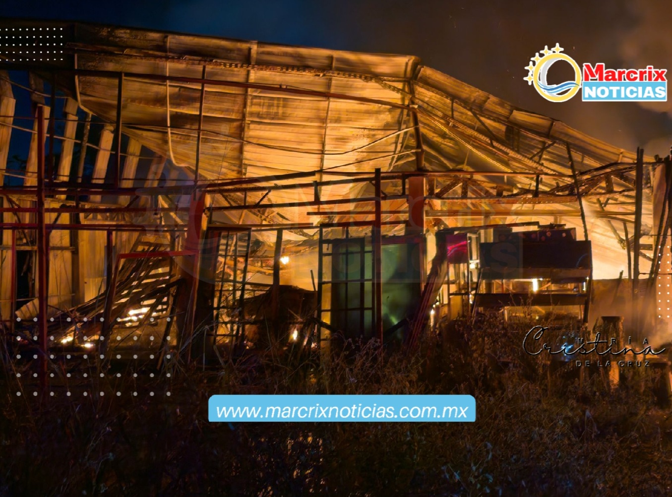 Incendio consume bazar hotelero en la región 246 de Cancún