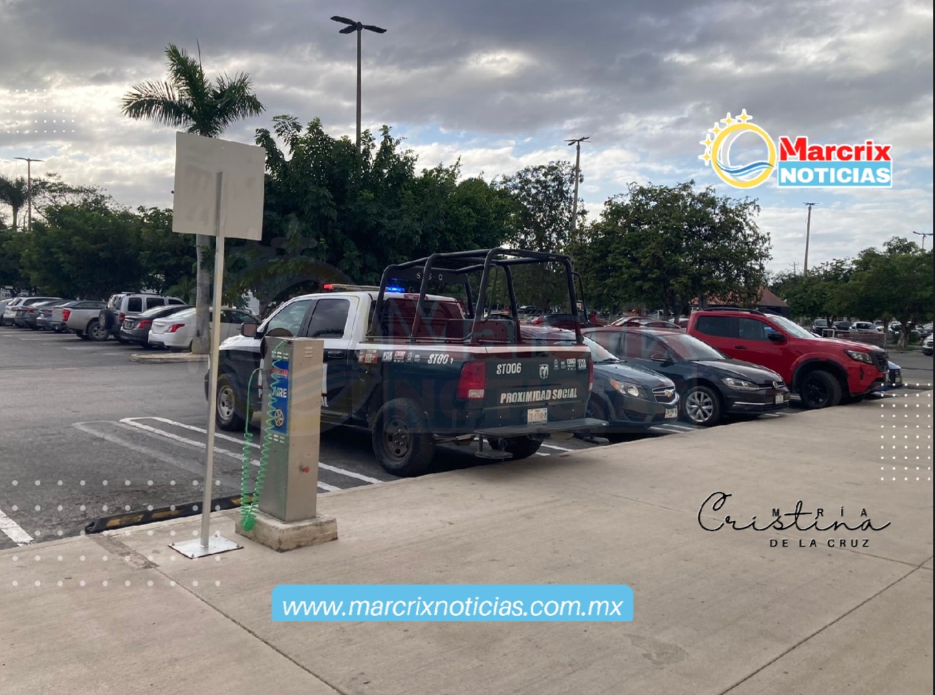 Refuerzan la seguridad del estacionamiento de Costco Cancún